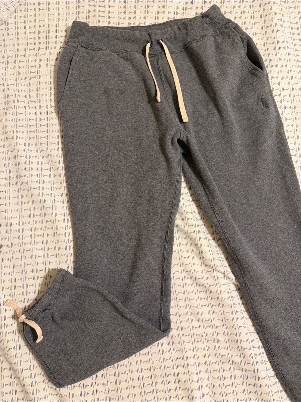 Ralph Lauren POLO Gray Drawstring Sweatpants
